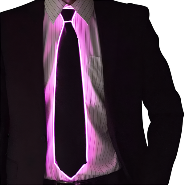 Men's Led Glowing Neon Tie Light Up Party Accessory Ties