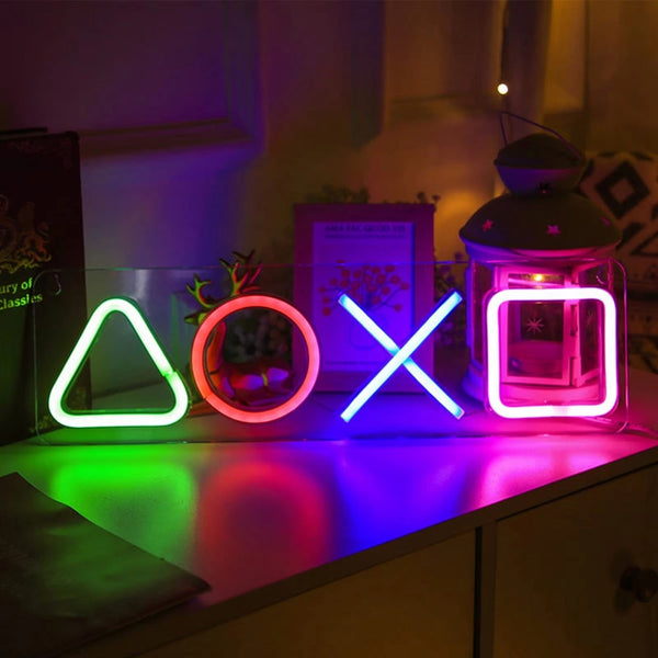 Custom Neon Ps4 Game Icon Light Led Wall Sign For Room Decor Other Home Décor