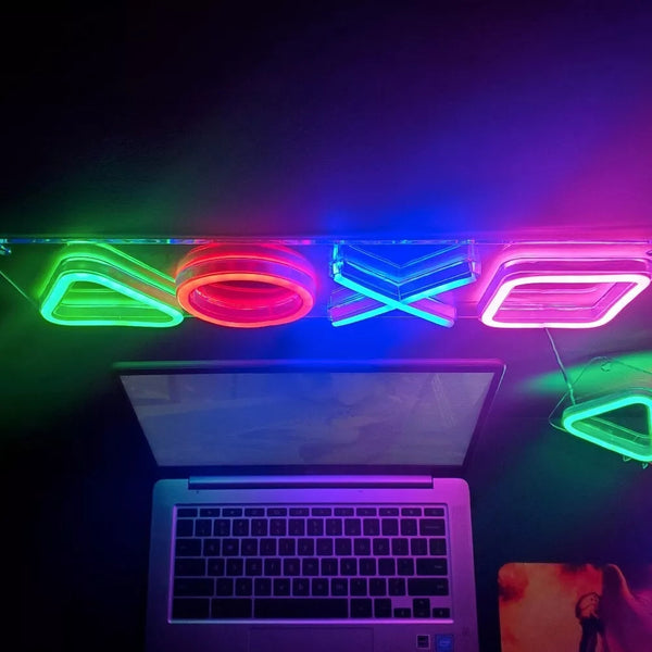 Custom Neon Ps4 Game Icon Light Led Wall Sign For Room Decor Other Home Décor
