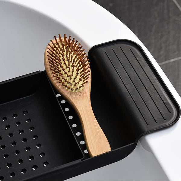 Retractable Bathtub And Kitchen Sink Storage Rack Shelf Shelves