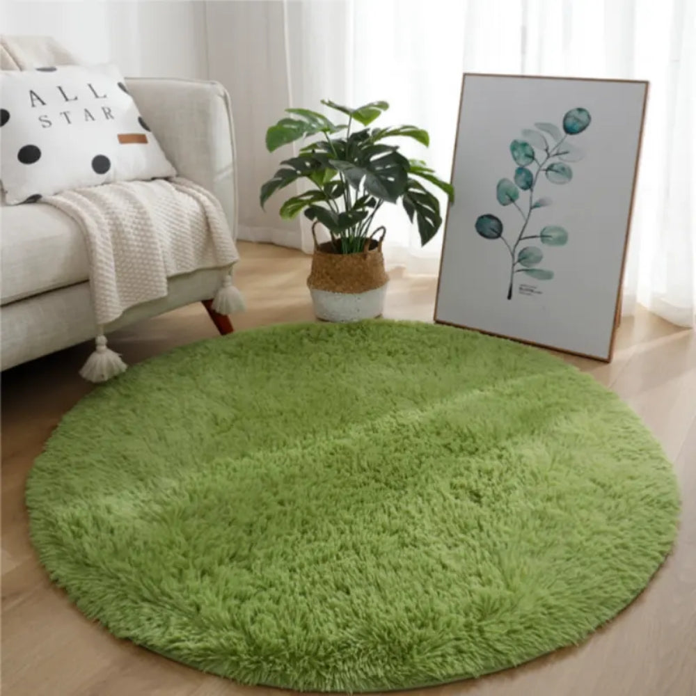 Ultra Soft Fluffy Round Shaggy Rug Carpet For Kids Bedroom Rugs & Carpets