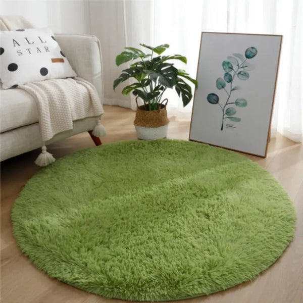 Ultra Soft Fluffy Round Shaggy Rug Carpet For Kids Bedroom Rugs & Carpets