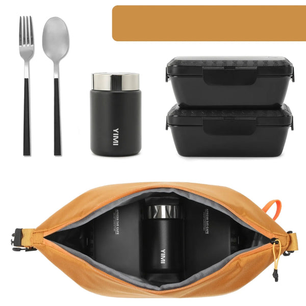 Insulated Lunch Bag Portable Food Storage Picnic Handbag Picnic Baskets & Backpacks