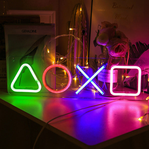 Custom Neon Ps4 Game Icon Light Led Wall Sign For Room Decor Other Home Décor