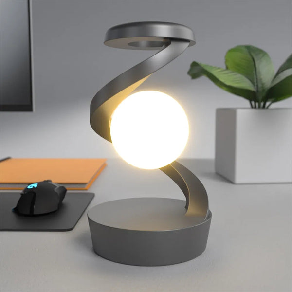 Levitating 3D Moon Lamp With Led Rgb Light And Wireless Phone Charger Chargers & Cradles