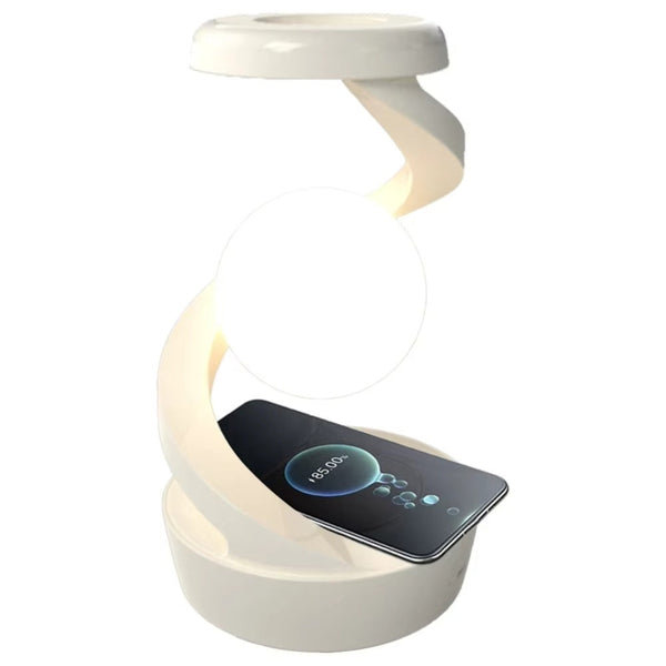 Levitating 3D Moon Lamp With Led Rgb Light And Wireless Phone Charger Chargers & Cradles