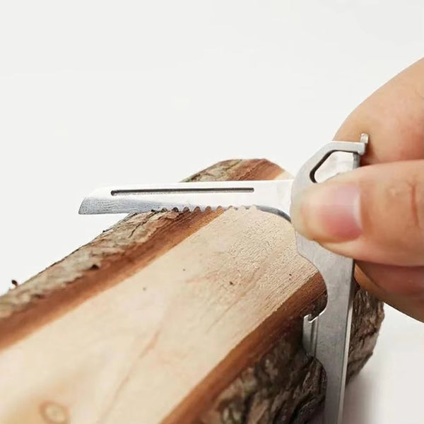 6 In 1 Multi Tool Stainless Steel Keychain Pocket Cutter Multi Tools