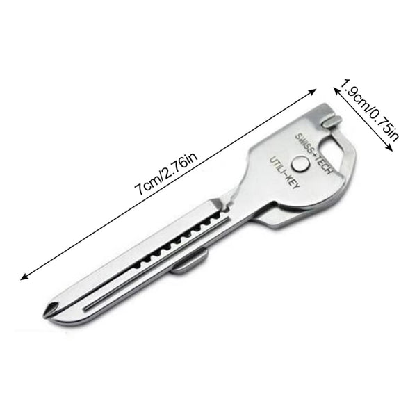6 In 1 Multi Tool Stainless Steel Keychain Pocket Cutter Multi Tools