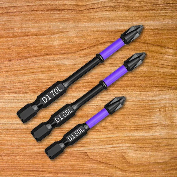 6/12 Pcs Magnetic Screwdriver Bits Non Slip Shockproof Phillips Impact Screwdrivers