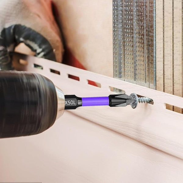 6/12 Pcs Magnetic Screwdriver Bits Non Slip Shockproof Phillips Impact Screwdrivers