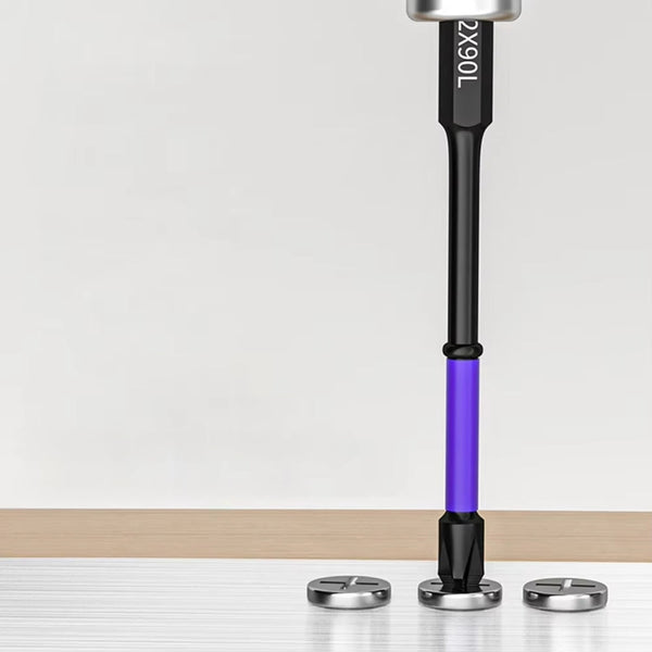 6/12 Pcs Magnetic Screwdriver Bits Non Slip Shockproof Phillips Impact Screwdrivers