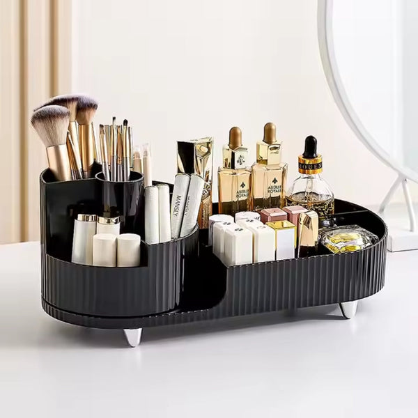 360 Rotating Makeup Organizer For Vanity With Brush Holder Other Makeup Tools & Accs.
