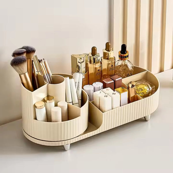 360 Rotating Makeup Organizer For Vanity With Brush Holder Other Makeup Tools & Accs.