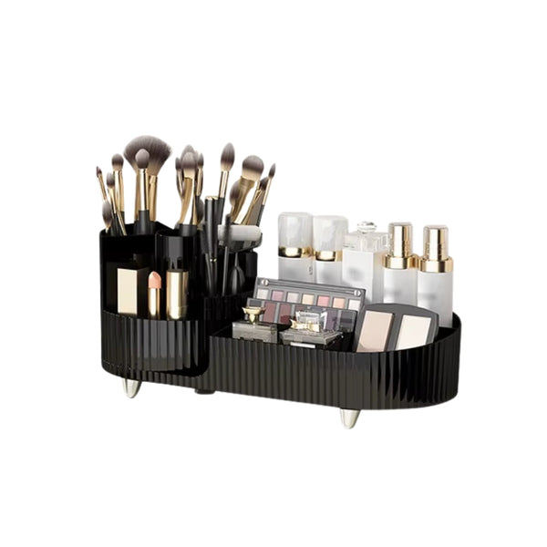 360 Rotating Makeup Organizer For Vanity With Brush Holder Other Makeup Tools & Accs.