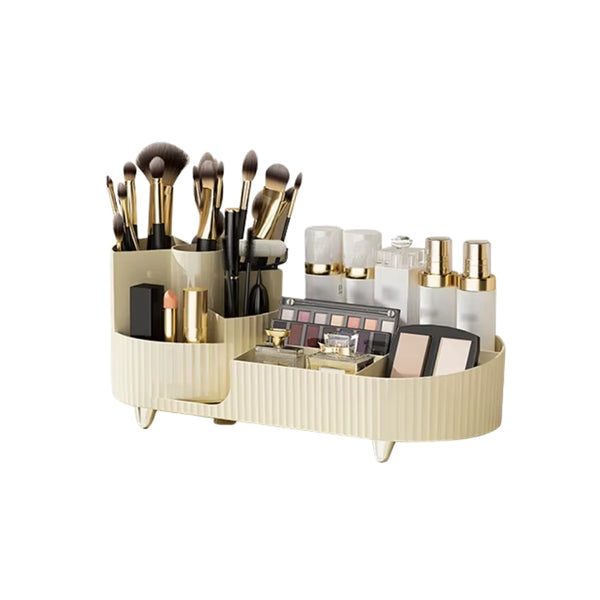 360 Rotating Makeup Organizer For Vanity With Brush Holder Other Makeup Tools & Accs.