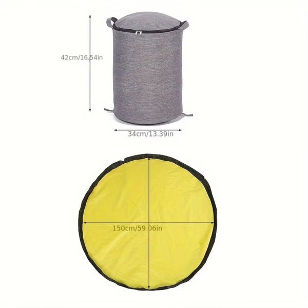 Large Detachable Quick Storage Game Mat Bucket Storage Bags