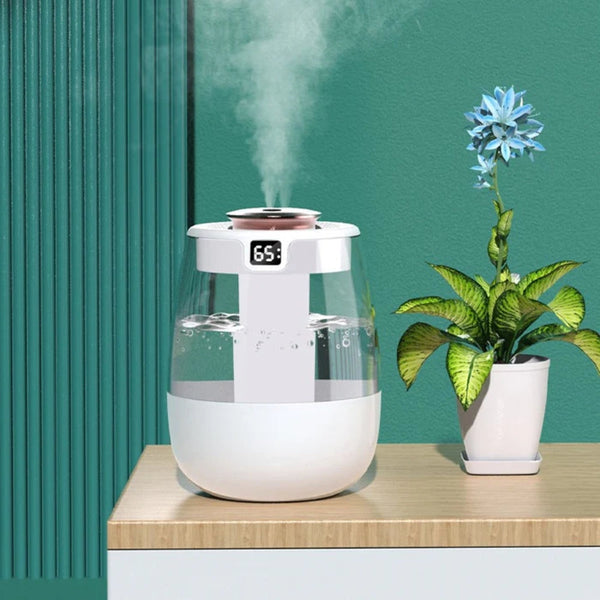 1300Ml Aroma Humidifier Double Spray Port Usb Water With Light Humidifiers