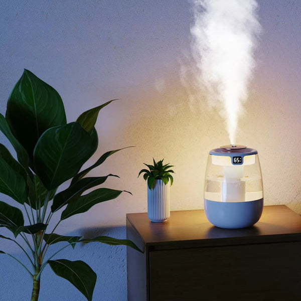 1300Ml Aroma Humidifier Double Spray Port Usb Water With Light Humidifiers