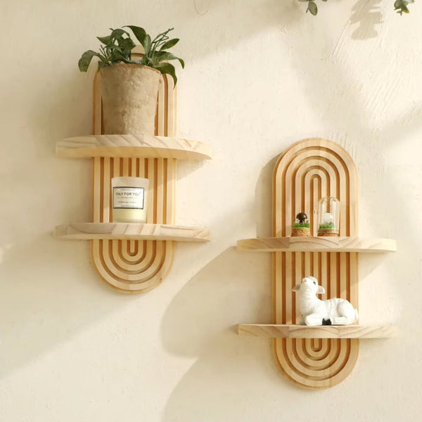 Boho Style Wall Shelf For Modern Home Decor Wall Shelves
