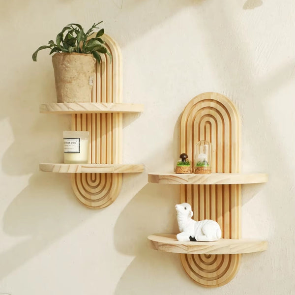 Boho Style Wall Shelf For Modern Home Decor Wall Shelves