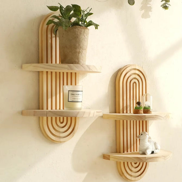 Boho Style Wall Shelf For Modern Home Decor Wall Shelves