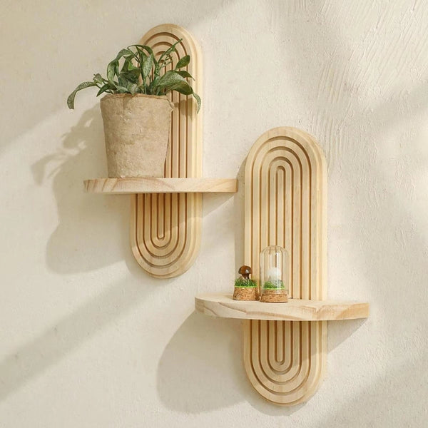 Boho Style Wall Shelf For Modern Home Decor Wall Shelves