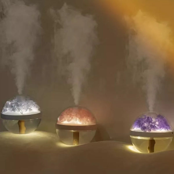 270Ml Usb Rechargeable Air Humidifier With Led Light And Mist Function Humidifiers