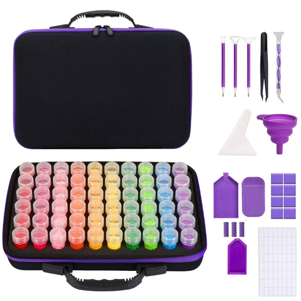 Diamond Painting Storage Box With Accessories And Shockproof Jars Diamond Painting Kits