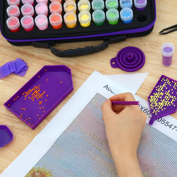 Diamond Painting Storage Box With Accessories And Shockproof Jars Diamond Painting Kits