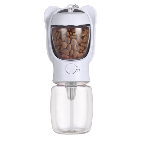 2 In 1 Dog Water Bottle With Food Container And Leak Proof Travel Dispenser Pet Transport