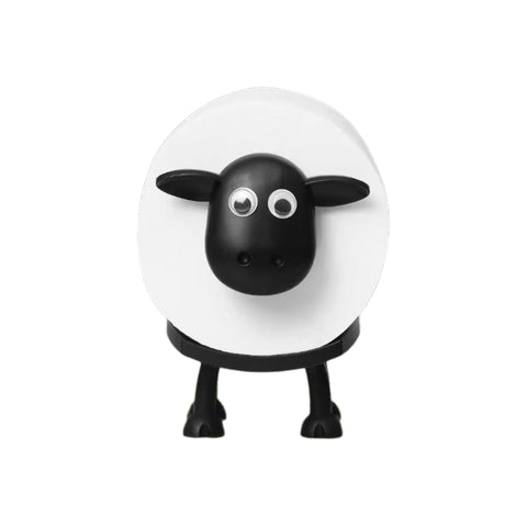 Cute Sheep Toilet Paper Holder Free Standing Decorative Rack Toilet Paper Holders & Storage