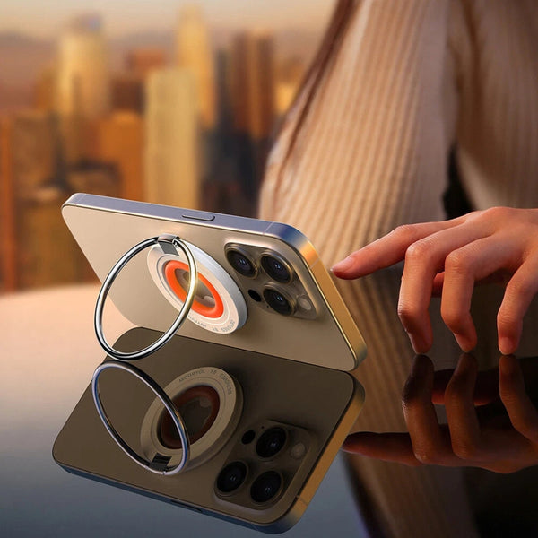 Colorful Magnetic Kickstand Silicone Ring Phone Grip Holder Stand Straps & Hand Grips