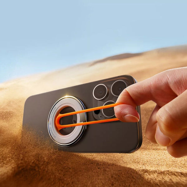 Colorful Magnetic Kickstand Silicone Ring Phone Grip Holder Stand Straps & Hand Grips