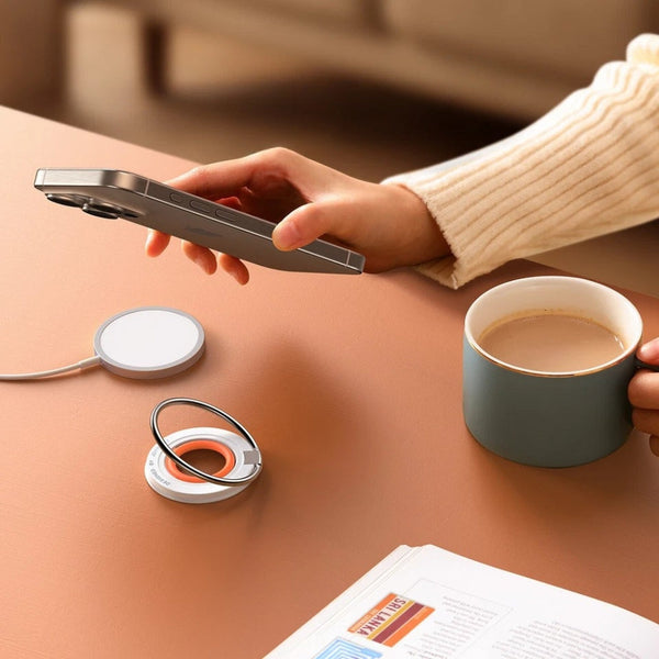 Colorful Magnetic Kickstand Silicone Ring Phone Grip Holder Stand Straps & Hand Grips