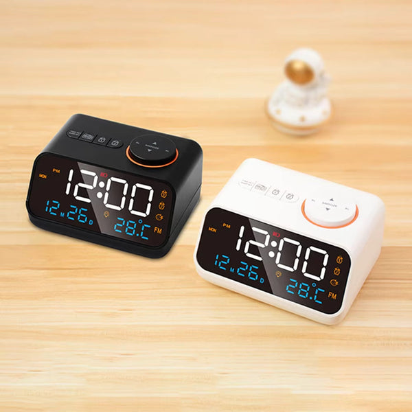 Digital Alarm Clock With Fm Radio And Temperature Alarm Clocks & Clock Radios