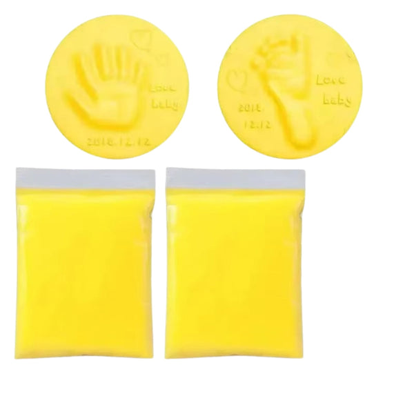 Diy Little One Hand And Footprint Clay Imprint Modelling Clay