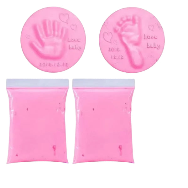 Diy Little One Hand And Footprint Clay Imprint Modelling Clay