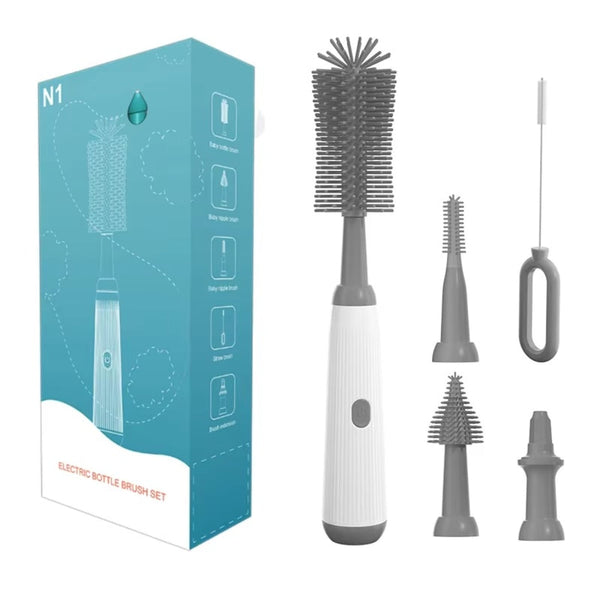 Multipurpose Silicone Cordless Infants Little One Bottle Brushes