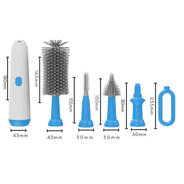 Multipurpose Silicone Cordless Infants Little One Bottle Brushes
