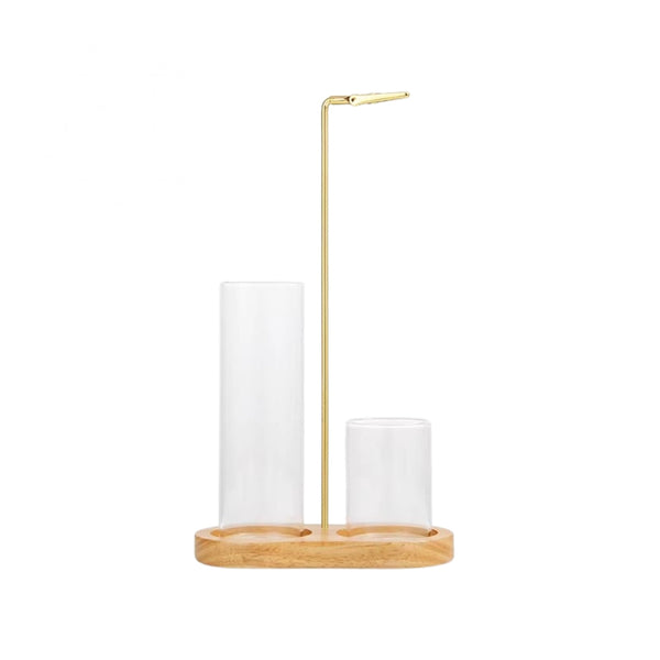 Incense Holder Sticks 2 1 Anti Ash Burner Glass Catcher Organizer Candle Holders & Accessories