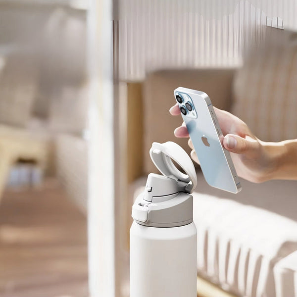 950Ml Magnetic Lid Insulated Water Bottle Phone Mount Thermal Outdoor Water Bottles & Vacuum Flasks