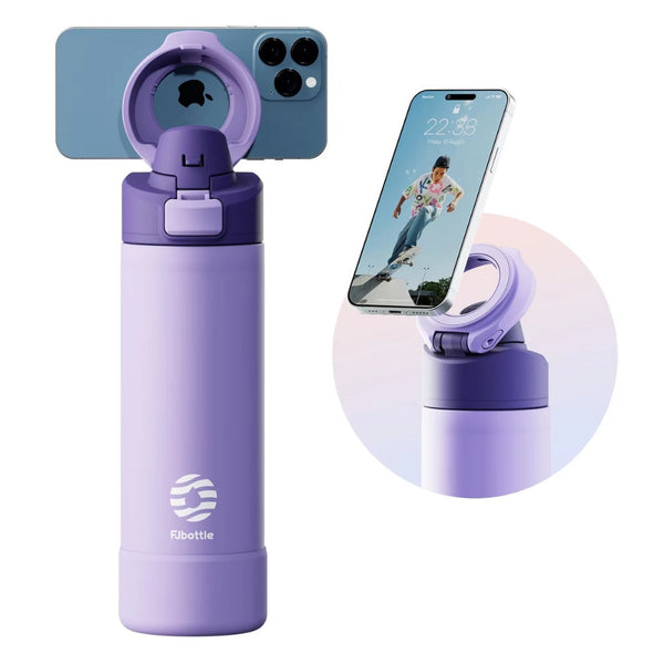 950Ml Magnetic Lid Insulated Water Bottle Phone Mount Thermal Outdoor Water Bottles & Vacuum Flasks