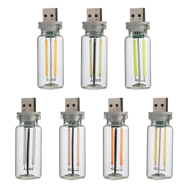 Usb Touch Control Led Night Light With Edison Filament Bulb For Diy Bedroom Decor Night Lights