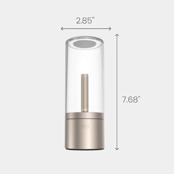 Rechargeable Led Candle Light Rotatable Dimming 1800K Warm Night Lights