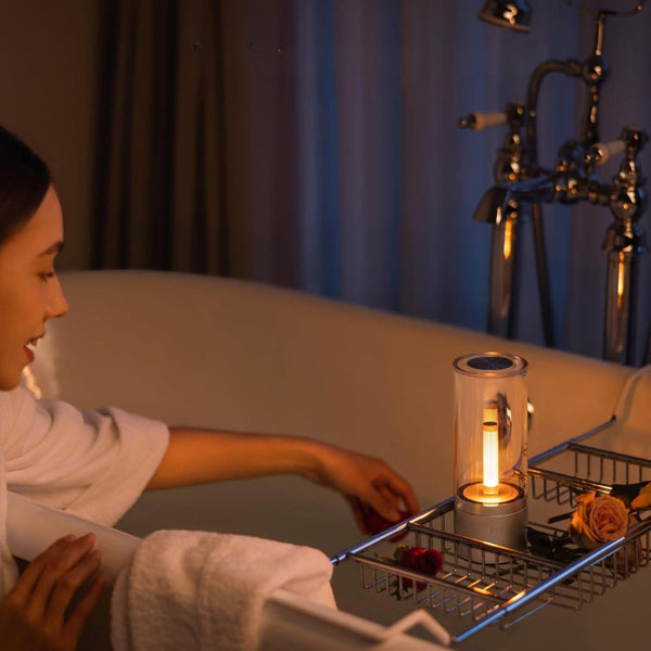 Rechargeable Led Candle Light Rotatable Dimming 1800K Warm Night Lights