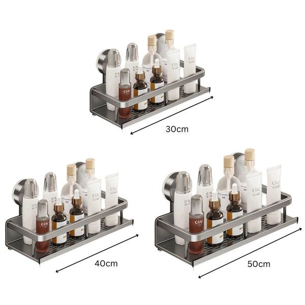 Suction Cup Bathroom Rack Toilet Space Aluminum No Drill Hanging Organizer Other Bathroom Accessories