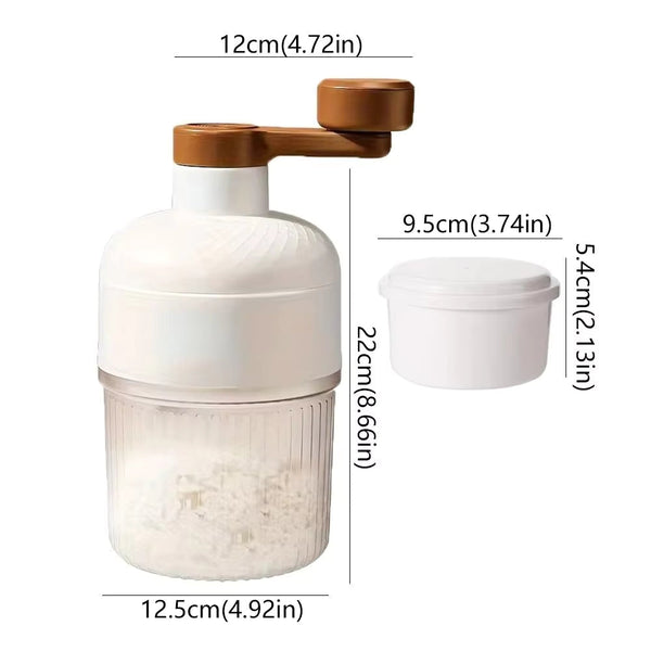 Mini Ice Crusher Hand Operated Shaved Milkshake Maker Countertop Ice Makers