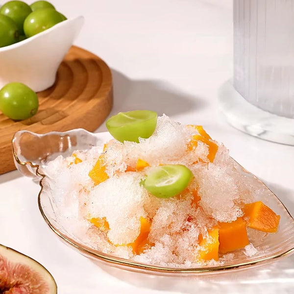 Mini Ice Crusher Hand Operated Shaved Milkshake Maker Countertop Ice Makers