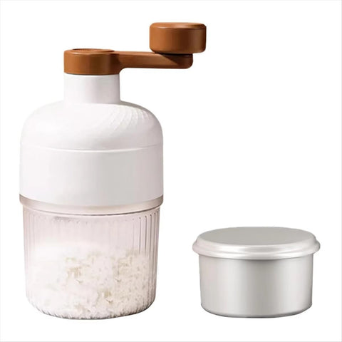 Mini Ice Crusher Hand Operated Shaved Milkshake Maker Countertop Ice Makers