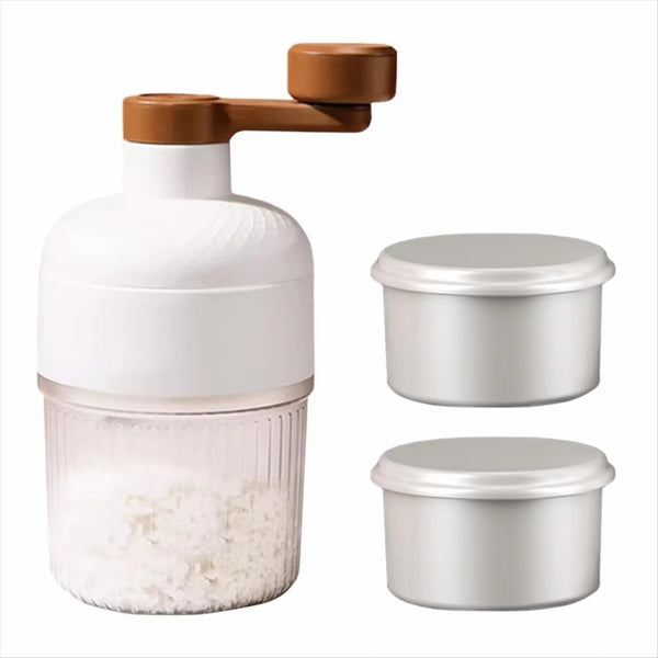 Mini Ice Crusher Hand Operated Shaved Milkshake Maker Countertop Ice Makers